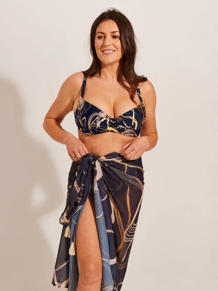Seaspray Navy Laguna Shell Pareo Cover-Up - Image 3 of 6