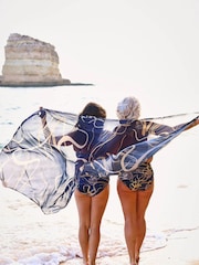 Seaspray Navy Laguna Shell Pareo Cover-Up - Image 5 of 6