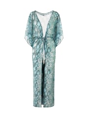 Seaspray Belize Snake Maxi Blue/Green Kaftan - Imagen 5 de 5