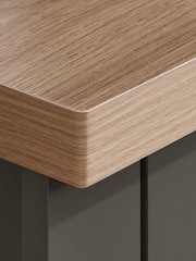 Birlea Dark Grey Highgate Oak Effect 2 Door 2 Drawer Sideboard - Image 2 of 6