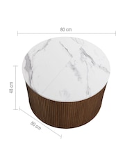 Birlea Walnut Russo Coffee Table - Image 4 of 8