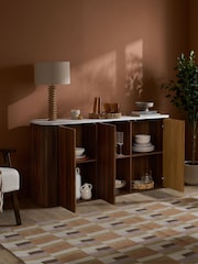 Birlea Walnut Russo 3 Door Sideboard - Image 2 of 7