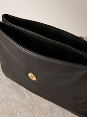 Black Leather Cross-Body Bag - Image 8 of 9