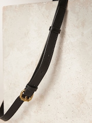 Black Leather Cross-Body Bag - Image 9 of 9