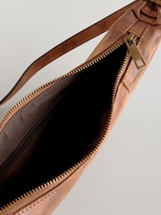 Tan Brown Studded Cross-Body Sling Bag - Image 10 of 10