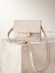 Gold Leather Cross-Body Bag - Image 4 of 9
