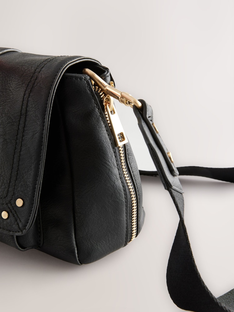 Black Utility Cross-Body Bag - Image 8 of 8