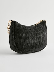 Black Velvet Chain Cross-Body Bag - Image 2 of 5