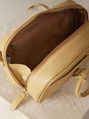 Yellow Leather Mini Bowler Bag - Image 11 of 11