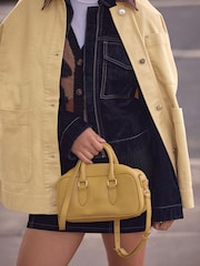 Yellow Leather Mini Bowler Bag - Image 2 of 11