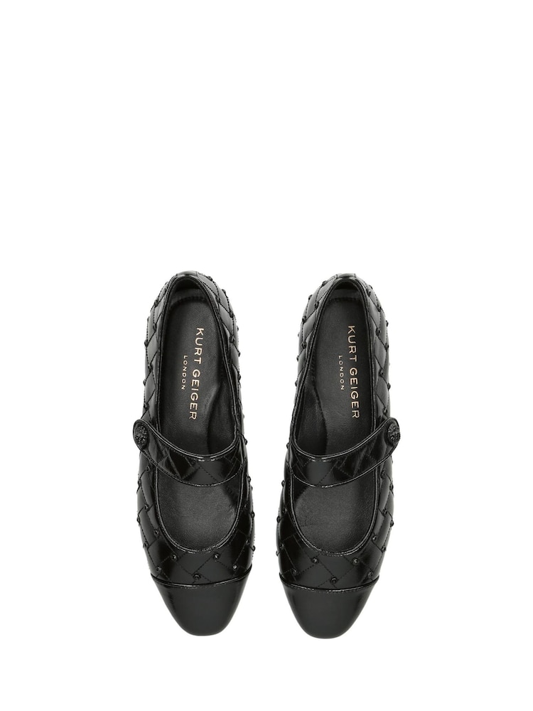 Kurt Geiger London Orbit Ballet Flat Drench Black Shoes - Image 2 of 5