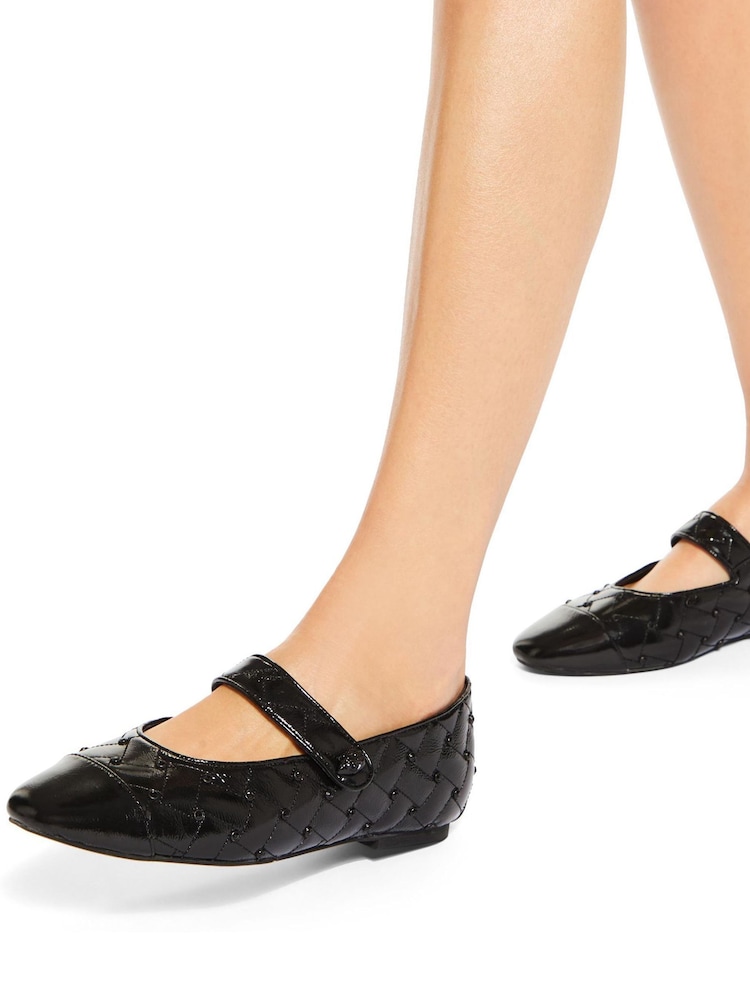 Kurt Geiger London Orbit Ballet Flat Drench Black Shoes - Image 5 of 5