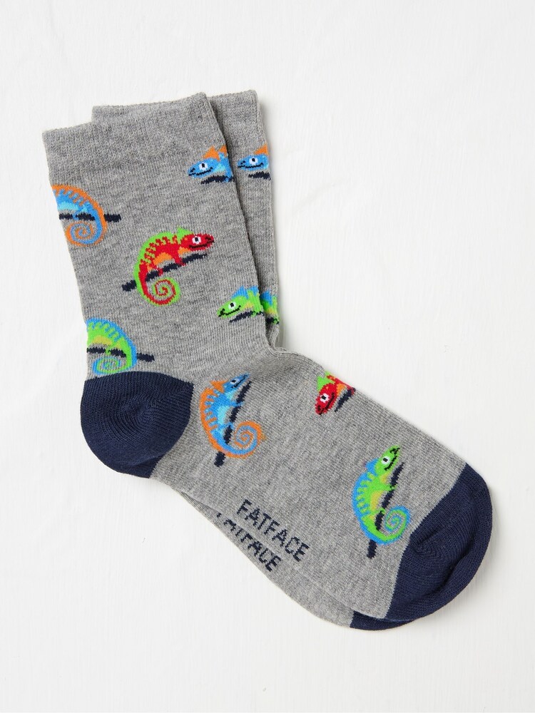FatFace Grey Chameleon Socks 1 Pack - Image 1 of 2