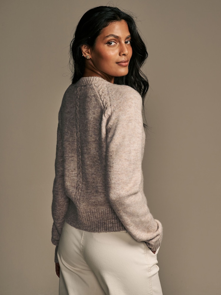 Mole - Laura Ashley pletena progasto gumb navzdol pletena jopa - Slika 2 iz 6 Mole - Laura Ashley pletena progasto gumb navzdol pletena jopa - Slika 2 iz 6