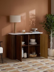 Birlea Walnut Russo 2 Door Sideboard - Image 2 of 7