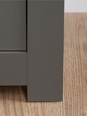 Birlea Dark Grey Highgate 3 Drawer 2 Door Sideboard - Image 5 of 7