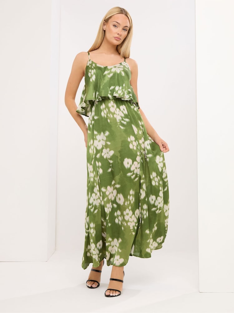 Star by Julien MacDonald Green Satin Maxi Dress - Image 1 of 6