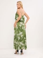 Star by Julien MacDonald Green Satin Maxi Dress - Image 3 of 6
