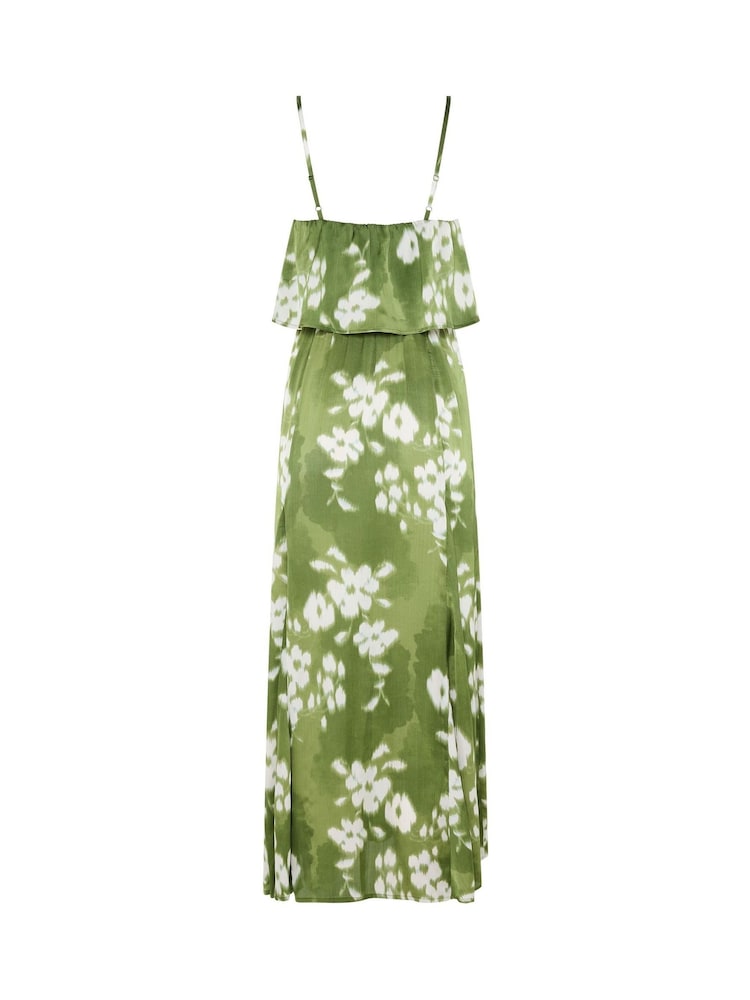 Star by Julien MacDonald Green Satin Maxi Dress - Image 6 of 6