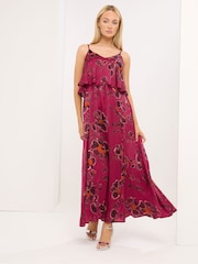 Star by Julien MacDonald Red Satin Maxi Dress - Image 1 of 6
