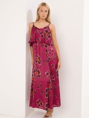 Star by Julien MacDonald Red Satin Maxi Dress - Image 2 of 6