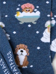 FatFace Blue Kids Socks 1 Pack - Image 2 of 2