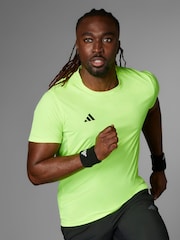 adidas Green Adizero Essentials Running T-Shirt - Image 1 of 11