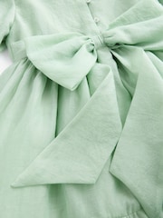 Laura Ashley Green Bow Back Flower Girl Dress - Image 11 of 13