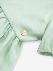 Laura Ashley Green Bow Back Flower Girl Dress - Image 12 of 13