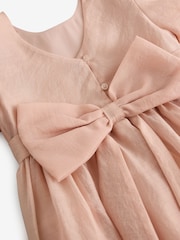 Laura Ashley Pink Bow Back Flower Girl Dress - Image 10 of 12