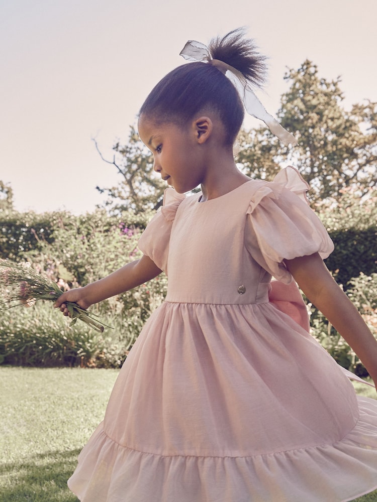 Rose - Peignoir Laura Ashley Nœud Back Flower Girls - Image 6 of 12