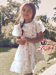 Laura Ashley Alford Meadow Floral Bow Back Flower Girl Dress - Image 1 of 9