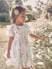 Laura Ashley Alford Meadow Floral Bow Back Flower Girl Dress - Image 4 of 9