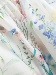Laura Ashley Alford Meadow Floral Bow Back Flower Girl Dress - Image 8 of 9