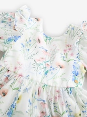 Laura Ashley Alford Meadow Floral Bow Back Flower Girl Dress - Image 9 of 9