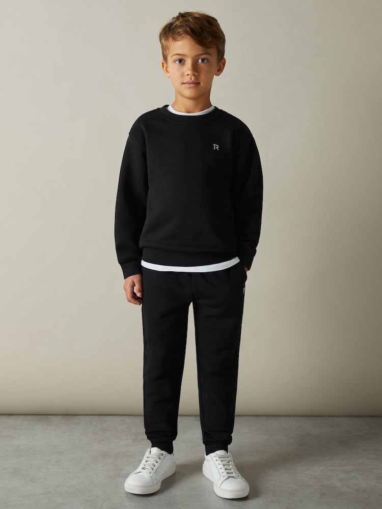 Negro - Reiss Avery Cotton-Blend Sweatshirt and Joggers Set - Imagen 1 de 4 Negro - Reiss Avery Cotton-Blend Sweatshirt and Joggers Set - Imagen 1 de 4