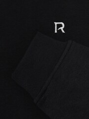 Reiss Black Avery 3-9 yrs Cotton-Blend Sweatshirt and Joggers Set - Image 4 of 4
