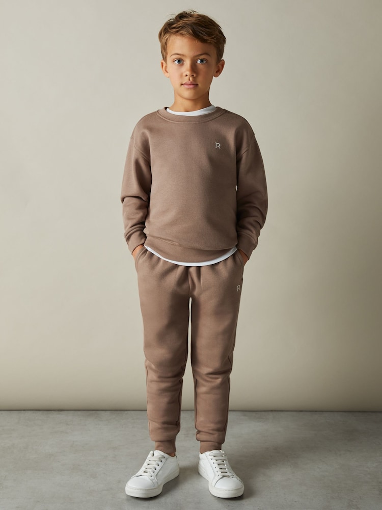 Topo - Reiss Avery Cotton-Blend Sweatshirt and Joggers Set - Imagen 1 de 4