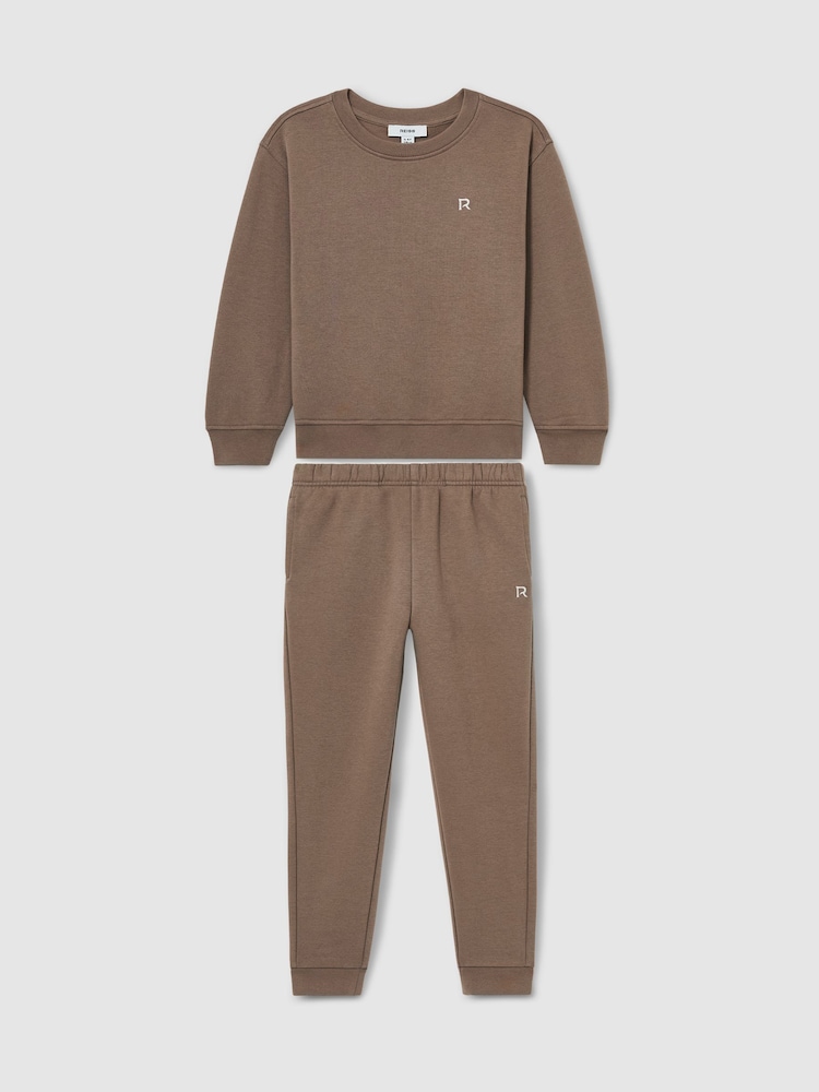 Topo - Reiss Avery Cotton-Blend Sweatshirt and Joggers Set - Imagen 2 de 4