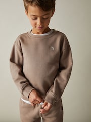 Topo - Reiss Avery Cotton-Blend Sweatshirt and Joggers Set - Imagen 3 de 4