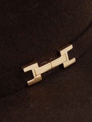 Reiss Chocolate Holly Wool Fedora - Image 4 of 4