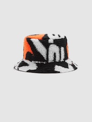 Reiss x McLaren F1 Team Black/Papaya McLaren F1 Fleece Bucket Hat - Image 2 of 3