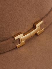 Reiss Camel Holly Wool Fedora - Image 4 of 4