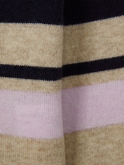 Reiss Navy Audrey 9-13 yrs Wool Blend Striped Crew Neck Jumper - Image 4 of 4