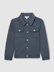 Reiss Jerry Interlock Jersey Overshirt - Imagen 2 de 4