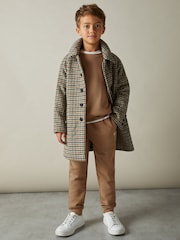 Reiss Camel Avery 3-9 yrs Cotton-Blend Sweatshirt and Joggers Set - Image 1 of 4