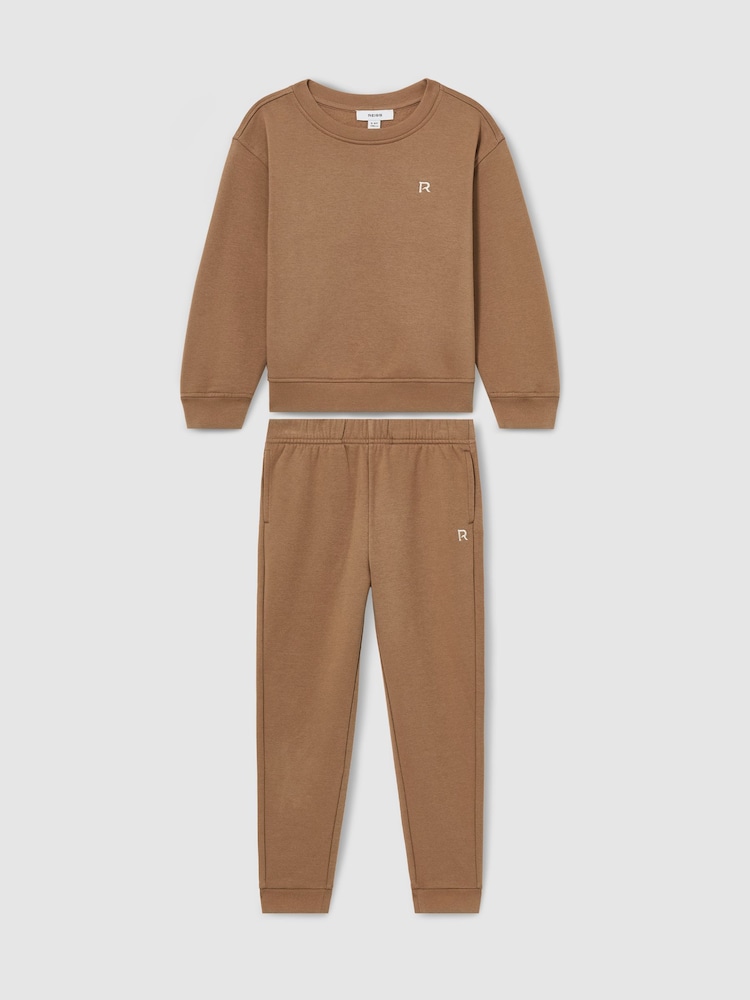 Camel - Reiss Avery Cotton-Blend Sweatshirt and Joggers Set - Imagen 2 de 4 Camel - Reiss Avery Cotton-Blend Sweatshirt and Joggers Set - Imagen 2 de 4