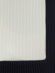 Reiss Optic White/Navy Pico Teen Colourblock Plisse Drawstring Shorts - Image 4 of 4
