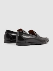 Черный - Reiss Лоферы Bray Patent Leather Saddle - Image 4 of 6