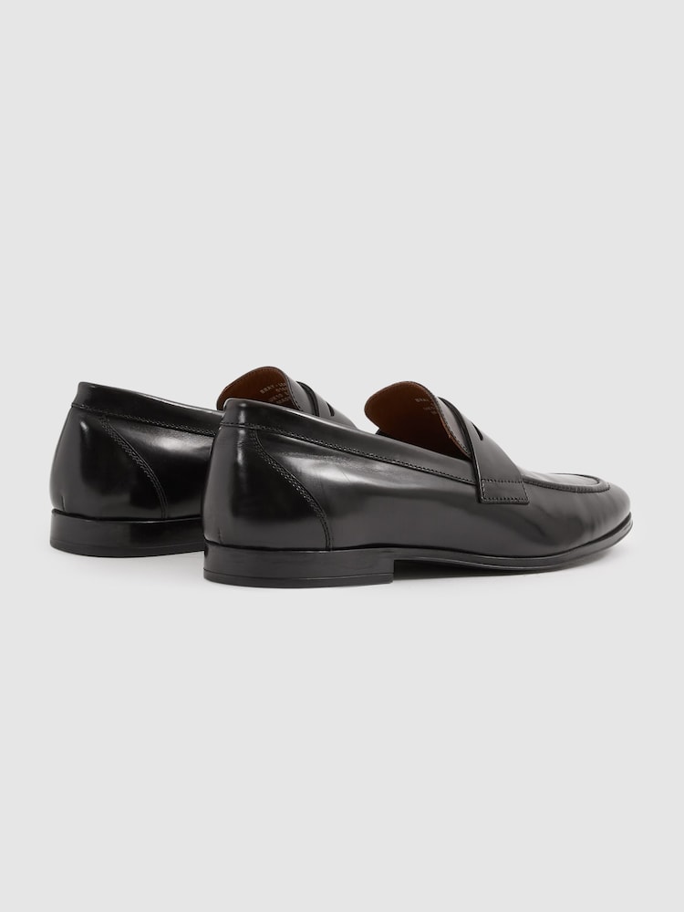 Reiss Bray Leather Patent Leather Saddle Loafers - 11 Buy Reiss Black Bray Leather Patent Leather Saddle Loafers  main image 2